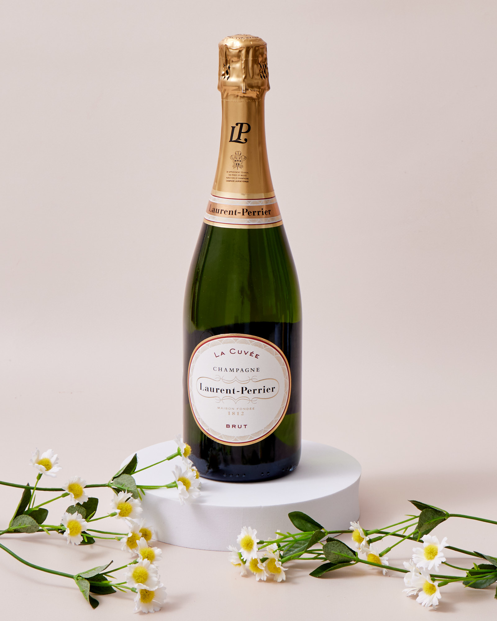 Engraved Wooden Box With Laurent-Perrier Champagne - Happily Ever After